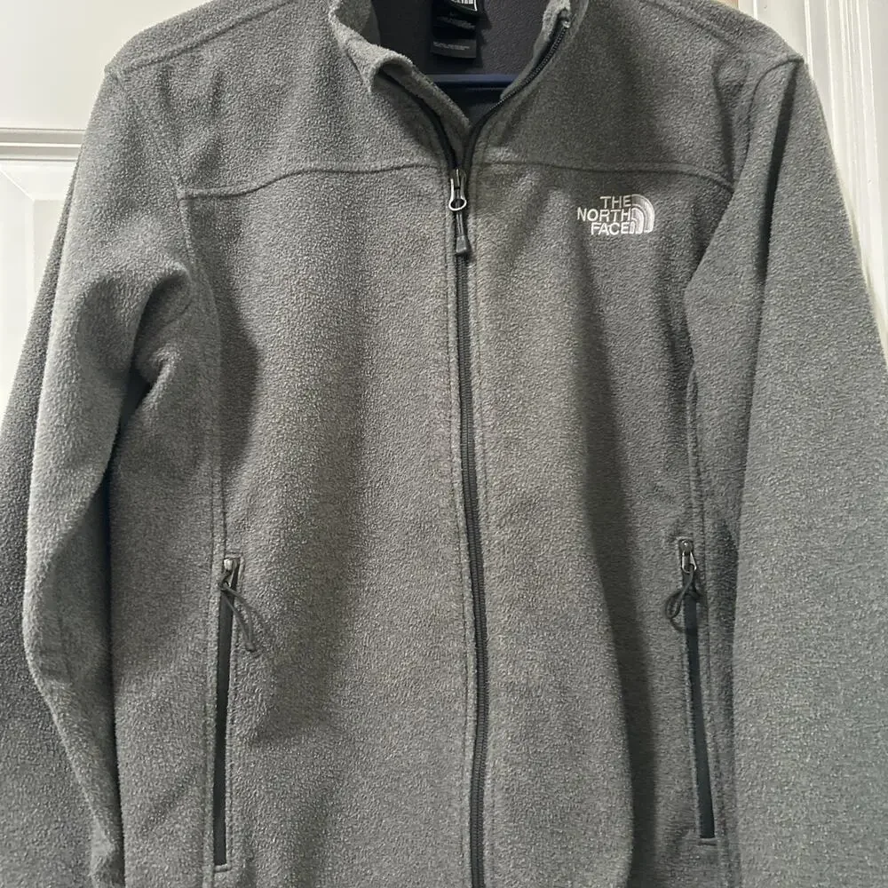 The North Face Windwall Jacket Fleece Men's Size Small, Gray, Full Zip